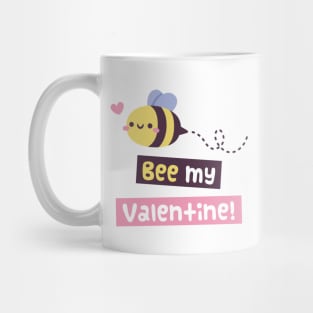 Kawaii Bee My Valentine Pun Mug